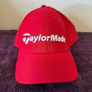 Taylor Made Golf Aero Burner Adjustable One Size Fits All baseball Hat/Cap Red